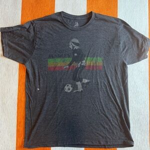 Men's Bob Marley Gray Graphic T-Shirt